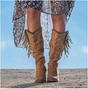 Janice - Stylish Western Knee-High Boots for Every Occasion