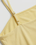 Chic Long Draped Dress with Integrated Bra