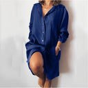 Chic Long-Sleeved Cotton Dress for Every Occasion