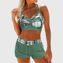 Janelle - Ribbed High-Waisted Swimwear for Beach Days