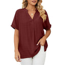 Chic Women's Summer Blouse in Soft Fabrics