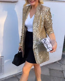 Glossy Women's Blazer for Chic Style