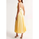Mayla Cutout Pleated Dress - Chic Design