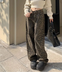 Chic High-Waisted Denim Trousers