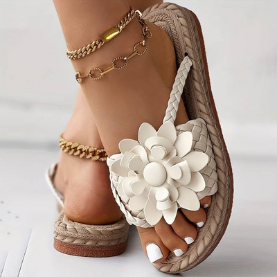 Heidi-Mode | Women's Sandals with Open-Toe and Elegant Braided Straps