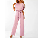 Chic Ruffled Sleeve Jumpsuit with Stylish Belt