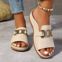 Stylish Buckle Flat Sandals for Summer Adventures