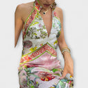 Floral Sleeveless Open Back Maxi Dress for Summer Events