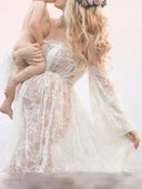 Chic Maternity Chaps & Maxi Dress Set for Photoshoots