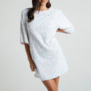 Bell Sleeve Sequin Dress with Glamorous Shine