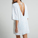 Bell Sleeve Sequin Dress with Glamorous Shine