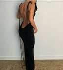 Deep Back Cut Dress for Stunning Entrances