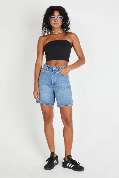 Women's Relaxed Denim Style Shorts for Everyday Wear