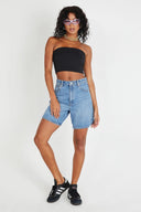 Women's Relaxed Denim Style Shorts for Everyday Wear