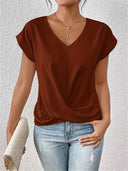 Stylish Women's Short-Sleeve Tee in Trendy Colors
