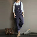 Chic Corduroy Wide Leg Jumpsuit