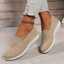 Chic Solid Color Knit Sneakers for Women
