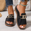Stylish Buckle Flat Sandals for Summer Adventures
