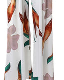 Botanical Print Jumpsuit Dress for Effortless Style