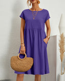 Round Neckline Dress for Effortless Style