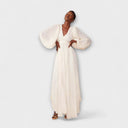 Elsa Cream Maxi Dress – Ideal for Summer Events