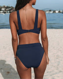 High-Waisted Bikini Set for Stylish Beach Days