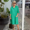 Chic Cotton Shirt Dress for Effortless Style
