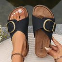 Orthopedic Sandals with Adjustable Buckle Straps