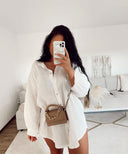 Freya White Muslin Blouse - Stylish & Chic