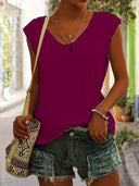 Chic V-Neck T-Shirt for Everyday Wear