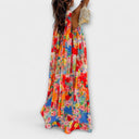 Floral Off-Shoulder Maxi Dress for Events