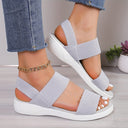 Stretch Sandals in Light Sand Hue