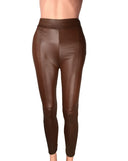 High-Waisted Faux Leather Leggings for Women