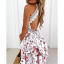 Floral Lace Accented Summer Dress for Women