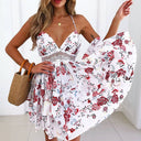 Floral Lace Accented Summer Dress for Women