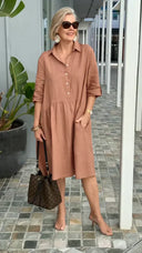 Chic Cotton Shirt Dress for Effortless Style
