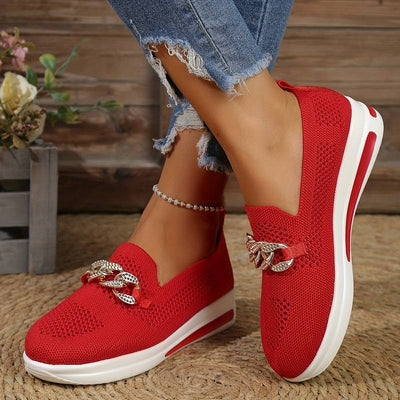 Stylish Chain Strap Orthopedic Mesh Footwear