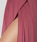 Chic High-Waisted 2-in-1 Midi Skirt