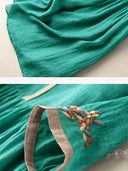 Embroidered Cotton Dress with Chic Design