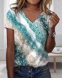Gradient Print Fashion Blouse for Chic Style
