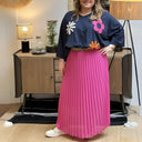 Chic Pleated Maxi Skirt for All Seasons