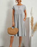 Round Neckline Dress for Effortless Style