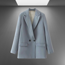 Vintage Inspired Women's Double-Breasted Office Blazer