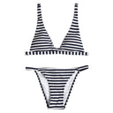 Maritime Striped Women's Bikini Set