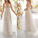 Floral Tulle Evening Dress with Sheer Overlay