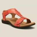 Heidi Solid Color Sandals with Velcro
