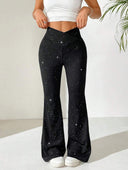 Shimmering Flared Trousers for Chic Style
