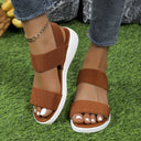 Stretch Sandals in Light Sand Hue