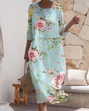 Floral Dress Designed for Concealed Comfort
