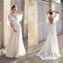 Floral Lace Maxi Dress for Women with Chic Sleeves